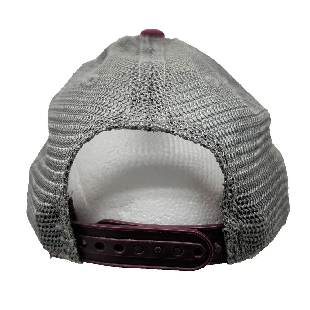 Texas A&M Aggies Hat Women's Mesh Snapback Adjustable Maroon Gray Baseball Cap
